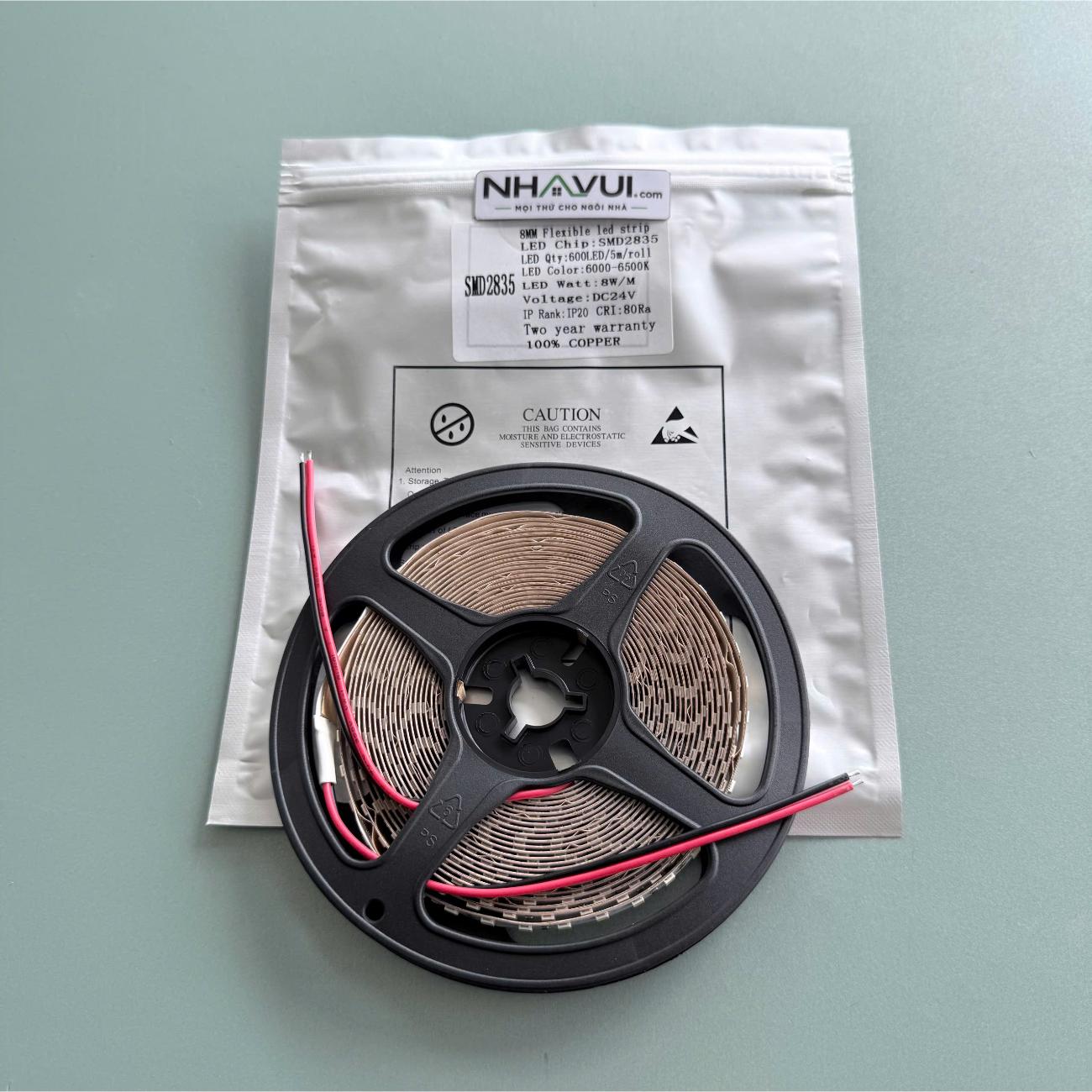 Đèn LED dây JCVTECH SMD2835 8W 24V